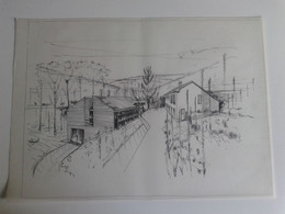 Alt1230 Disegni A Mano Architettura Rurale Rural Architecture Cascina Natura - Dessins