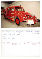 Edegem  FOTO 01/05/1984   Brandweer    POMPIERS BRANDWEER      FORD  Big Job F 820 - Edegem