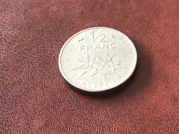 +Münze Münzen Umlaufmünze Frankreich 1/2 Franc 1965 - 1/2 Franc