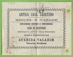 Torres Vedras - Factura De 1926 Da Antiga Casa Sabetudo - Portugal - Portugal