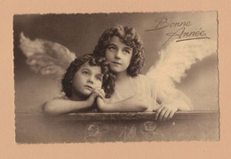 XA1131 JEUNE FILLE  FILLETTE , ENFANT, GIRL , GRETE REINWALD & SISTER HANNI NEW YEAR GREETINGS  LEPOGRAVURE - Portraits