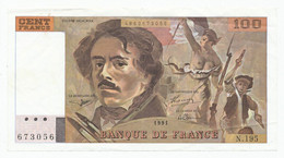 FRANCE - 100 Francs 1991. P154, -XF (F009) - 100 F 1978-1995 ''Delacroix''