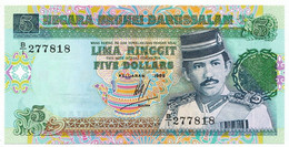 BRUNEI - 5 Ringitt / 5 Dollars 1989. P14, UNC (BRUN001) - Brunei