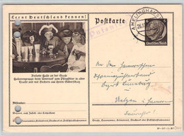 DEUTSCHES REICH - POSTKARTE MIT ORTSSTEMPEL PUTENSEN / AMELINGSHAUSEN 1939 / 4-21 - Macchine Per Obliterare (EMA)