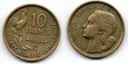 10 Francs 1954 B TB+ - 10 Francs