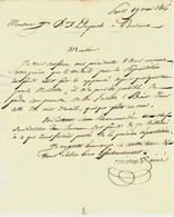 1806 De Michel L’Ainé Banquier Banque Paris Pour J.B. Dupuch Armateur Négociant Bordeaux V.HISTORIQUE - 1801-1848: Précurseurs XIX