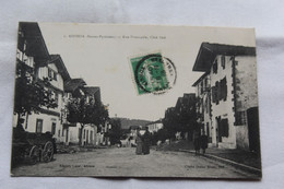 Cpa 1913, Ainhoa, Rue Principale, Côté Sud, Pyrénées Atlantiques 64 - Ainhoa