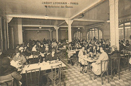 BANQUE - CREDIT LYONNAIS - PARIS -  REFECTOIRE Des DAMES - WOMEN DINING ROOM - CARTE TRES BON ETAT - Banques