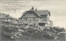 B9301) RAX - Erzh. Ottohaus K.K. Telefonstelle - Sektion REICHENAU Gel. EDLACH 1909 - Raxgebiet