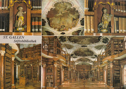 Library Stiftsbibliothek St Gallen Switzerland 1986 - Libraries