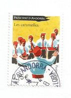 Andorra Folk Costumes & Dances."Les Caramelles".  , Timbre Oblitéré, 1 ère Qualité. 2018 - Used Stamps