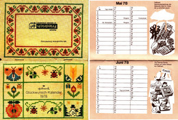 Oberursel 1978 Fa. Papier Friedrich " Hallmark Reklamekalender +Innenreklamen " Minibuch - Kalender Calendar Zakkalender - Petit Format : 1901-20