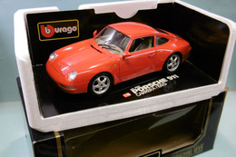 Bburago - PORSCHE 911 CARRERA 1993 Rouge Burago Réf. 3050 BO 1/18 - Burago