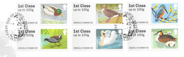 GB -  Post & GO Stamps (6)   2011 BIRDS 3 -    FDC Or  USED  "ON PIECE" - SEE NOTES  And Scans - 2001-2010 Em. Décimales