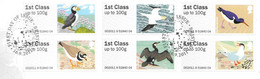 GB -  Post & GO Stamps (6)   2011 BIRDS 4 -    FDC Or  USED  "ON PIECE" - SEE NOTES  And Scans - 2001-2010 Em. Décimales