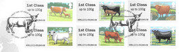 GB -  Post & GO Stamps (6)   2012 CATTLE -    FDC Or  USED  "ON PIECE" - SEE NOTES  And Scans - 2011-2020 Em. Décimales