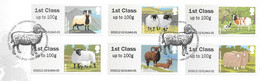 GB -  Post & GO Stamps (6)   2012  SHEEP -    FDC Or  USED  "ON PIECE" - SEE NOTES  And Scans - 2011-2020 Dezimalausgaben