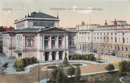 Library - Universitatsbibliothek In Leipzig Germany 1913 - Bibliothèques