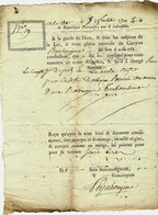 1796 REVOLUTION LETTRE DE VOITURE TRANSPORT ROULAGE  Pour DUPUCH NEGOCIANT ARMATEUR ESCLAVAGE TRAITE NEGRIERE - ... - 1799