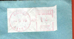 Croatia 1996 / Post Machine Printed Stamp, Label / White - Red / Post Office Zagreb 41155 - Croacia