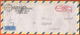 Brazil Sao Paulo 1969 / Post Machine Stamp 21.50, Flag / Odonto - Lettres & Documents