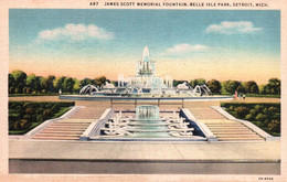 Detroit - Belle Isle Park, James Scott Memorial Fountain - Detroit