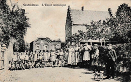 Neufchâteau L’école Catholique Animation D’enfants édit Fafchamps Moreau à Aubin Cachet Armée Belge - Neufchateau