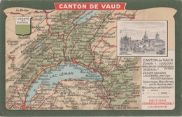 Canton De Vaud - Lac Leman - Map - Carte - St. Anton