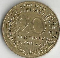 Pièce De Monnaie 20 Centimes Marianne 1985 - 20 Centimes