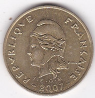 Polynésie Française. 100 Francs 2007 , En Bronze Aluminium - Französisch-Polynesien