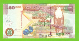 ZAMBIA 20000 KWACHA 2012  P-47h UNC - Zambie