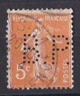 FRANCE  -  Perforés  Y&T  N   158  Perforé  BP - Used Stamps