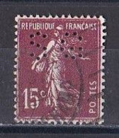 FRANCE  -  Perforés  Y&T  N   189  Perforé  SG - Usati