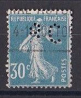 FRANCE  -  Perforés  Y&T  N   192  Perforé - Usati