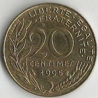 Pièce De Monnaie 20 Centimes Marianne 1995 - 20 Centimes