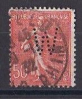 FRANCE  -  Perforés  Y&T  N   199  Perforé  W - Usati