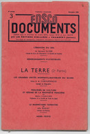 EDSCO DOCUMENTS -LA TERRE (2ème Partie) 4e Année-Pochette N°3 Oct.1958--support Enseignants- Les Editions Scolaires - Learning Cards
