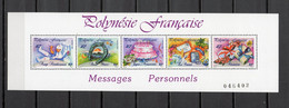 POLYNESIE   BLOC N°  16  NEUF SANS CHARNIERE COTE  12.00€    MESSAGES PERSONNELS - Blocs-feuillets