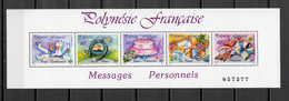 POLYNESIE   BLOC N°  16  NEUF SANS CHARNIERE COTE  12.00€    MESSAGES PERSONNELS - Blocs-feuillets