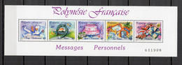 POLYNESIE   BLOC N°  16  NEUF SANS CHARNIERE COTE  12.00€    MESSAGES PERSONNELS - Blocs-feuillets