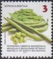 NORTH MACEDONIA, 2019, STAMPS, MICHEL 884 - VEGETABLES-Green Bean+ - Gemüse