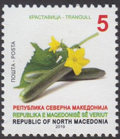 NORTH MACEDONIA, 2019, STAMPS, MICHEL 885 - VEGETABLES-Cucumber + - Légumes