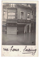 Seraing   CARTE PHOTO Inondations Rue Ferrer (vue Sur Maison Smets Confections) - Seraing