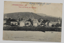 Grossschoenau Kirche Gelaufen 1913y.   E819 - Grossschoenau (Sachsen)