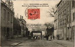 CPA BOULOGNE-sur-SEINE Rue Du Port Et Coteaux De St Cloud (413322) - Boulogne Billancourt
