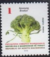 NORTH MACEDONIA, 2019, STAMPS, MICHEL 882/887 - VEGETABLES + - Legumbres