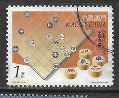 Macau Macao – 2000 Chinese Chess 1 Pataca Used Stamp - Oblitérés