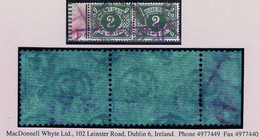 Ireland P Due 1925 SE 2d Green Pair "Watermark Sideways Reading Down" Pair Used Drogheda 1931 Cds - Portomarken