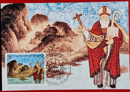 VATICANO VATICAN VATIKAN 1994 700 YEARS CHINA EVANGELIZATION GIOVANNI MONTECORVINO MAXIMUM CARD - Storia Postale