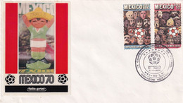 Mexico 1970 Cover; Football Fussball Soccer Calcio; Fifa World Cup; Closing Ceremony Day Cancellation - 1970 – Mexico